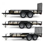 Siton Heavy-Duty Tandem Axle Utility Trailer with Rear Ramp Gate - Image 2