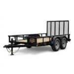Siton Heavy-Duty Tandem Axle Utility Trailer with Rear Ramp Gate